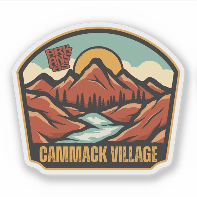 Adesivo Cammack Village, Arkansas  (Frente)