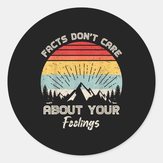 Adesivo Camng Crew Facts Don't Care About Your Feelings Re (Frente)