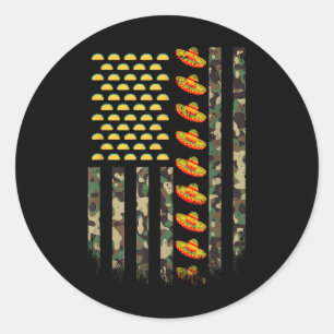 Adesivo Camo American Flag Camouflage Cinco De Mayo Somber