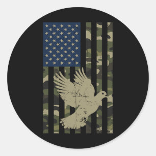 Adesivo Camo American Flag Camouflage Dove Hunting Hun