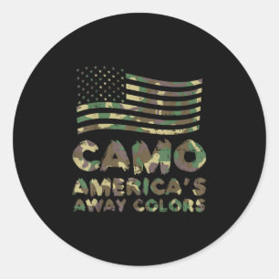 Adesivo Camo Americas Longe Coloca A Engraçada Camuflagem 
