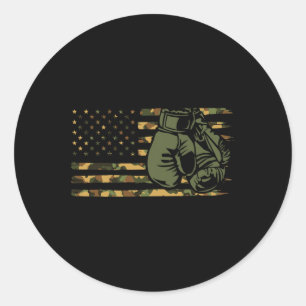 Adesivo Camo Boxing Usa Flag Para Boxer - American Flag Bo