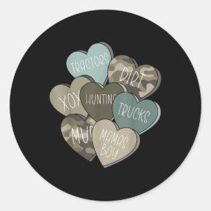 Adesivo Camo Candy Heart Hunting For Kids Boys V