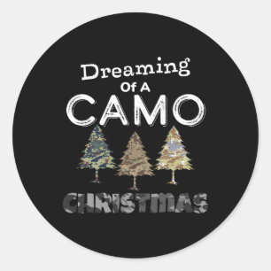 Adesivo Camo Christmas Trees Gift Para Homens Sonhando Com