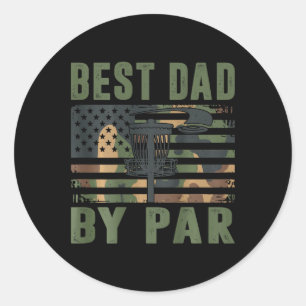 Adesivo Camo Disc Golf Melhor Pai Por Par Bandeira America