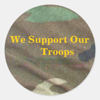 Adesivo Camo do exército, apoiamos nossas tropas