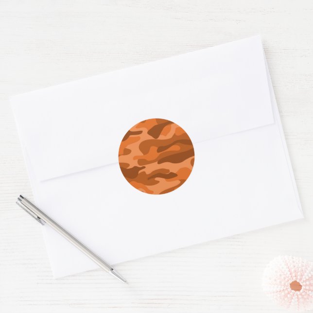 Adesivo Camo Monocolor Laranja Espanhol (Envelope)