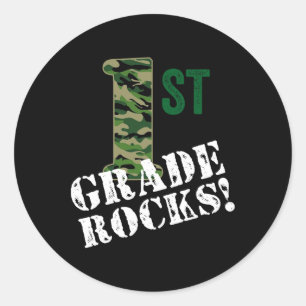 Adesivo Camo Rocks Da Classe 1rua Primeiro Gráfico De Volt