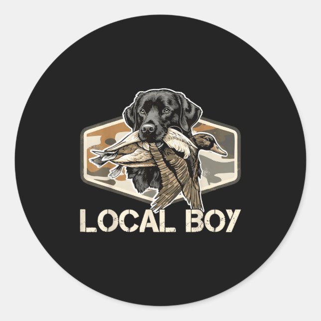 Adesivo Camo Southern Local Boy Duck Hunting Black Lab Out (Frente)