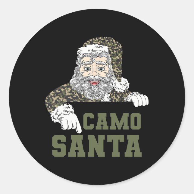 Adesivo Camoflage Papais noeis de Caça de Natal Camo (Frente)