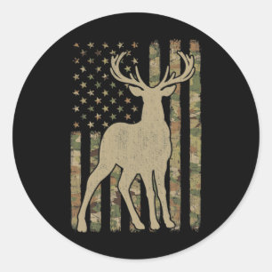 Adesivo Camouflage American Flag Usa Hunter Deer Hunter E
