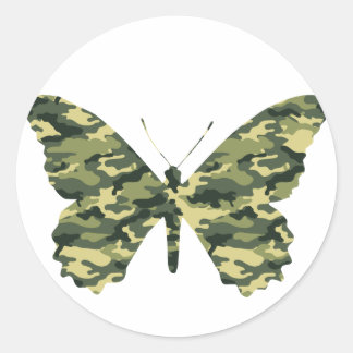 Adesivo Camouflage Butterfly Silhouette