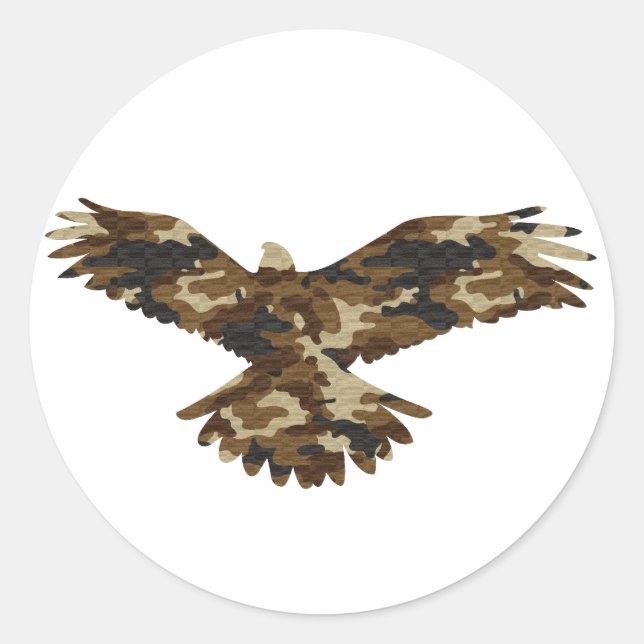 Adesivo Camouflage Eagle Silhouette (Frente)