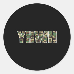 Adesivo Camouflage Yhwh Yahweh Christian Camo Hunting