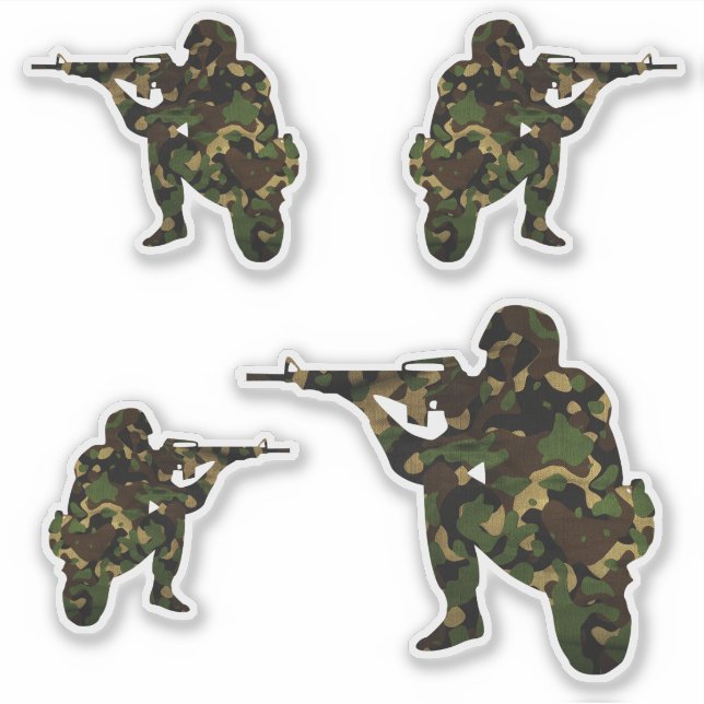 Adesivo Camouflaged Soldier Pack (Frente)