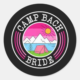 Adesivo Camp Bach Bride Bridesmaid Retro Camping Bachelore