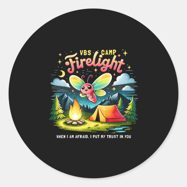 Adesivo Camp Firelight Vbs Camp Firework 2024 Vacation Bib (Frente)
