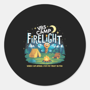 Adesivo Camp Firelight Vbs Férias De Camp Bíblia Incêndio 