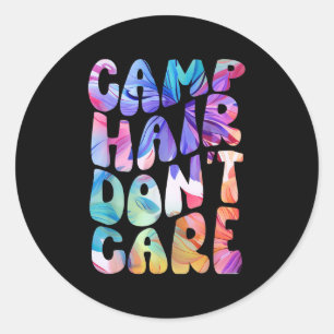 Adesivo Camp Hair Não Se Importa Com Camisa De Verão Para