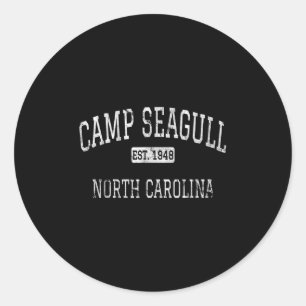 Adesivo Camp Seagull North Carolina Nc Vintage