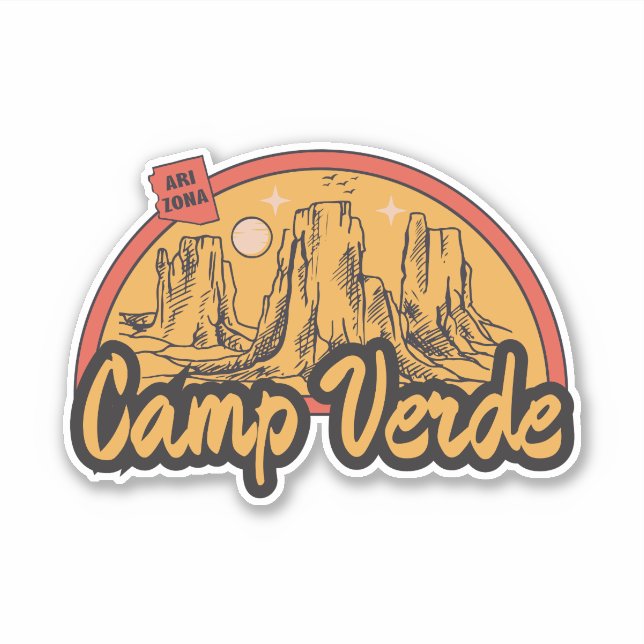 Adesivo Camp Verde, Arizona  (Frente)