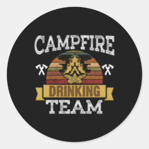 Adesivo Campanha da Equipe de Bebendo de Campfire