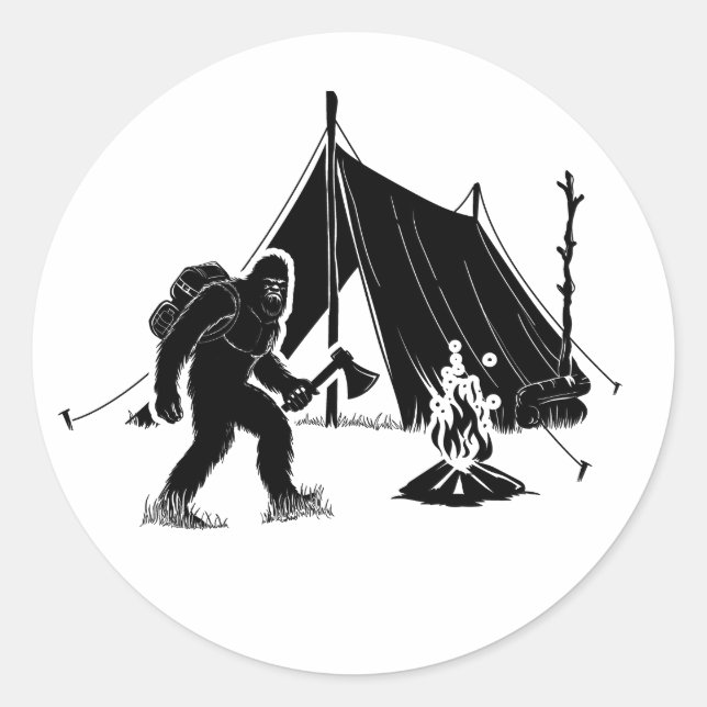 Adesivo Campanha de Aventura de Bushcraft (Frente)