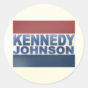 Adesivo Campanha de Kennedy Johnson