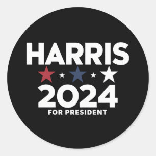 Adesivo Campanha Eleitoral de Kamala Harris 2024 Para Pres