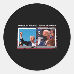 Adesivo Campanha eleitoral nos EUA 2024 trump Vs Bala
