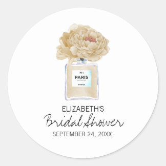 Adesivo Campanha Peonies e Perfume Chá de panela Floral