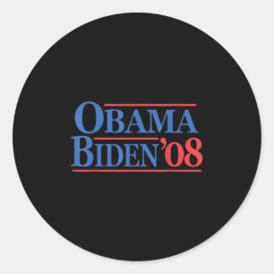 Adesivo Campanha Retro Distestido Vintage Obama Biden 08