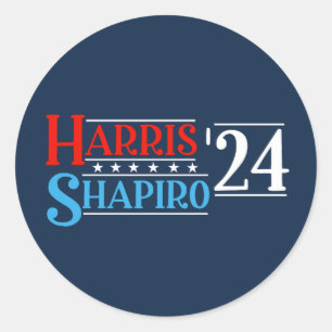 Adesivo Campanha Retro Harris Shapiro 2024