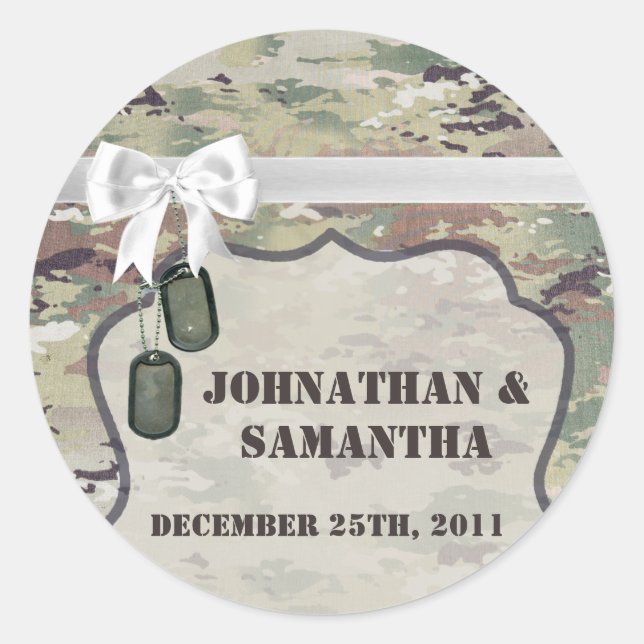 Adesivo Campanha Uniforme OCP Camo do Exército de 3" (Frente)