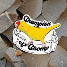 Campeão de Chomp Amarelo do Papagaio Negro Engraça