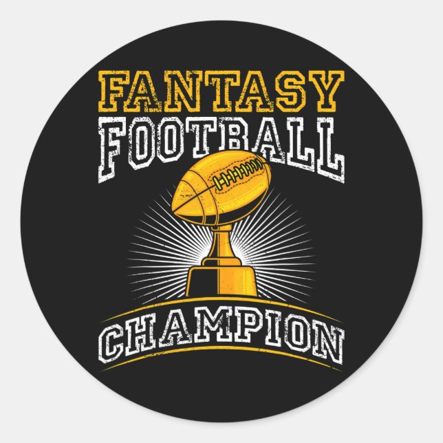 Adesivo Campeão de Futebol Fantasy (Frente)