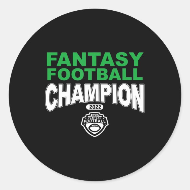 Adesivo Campeão de Futebol Fantasy Vinte e Dois (Frente)