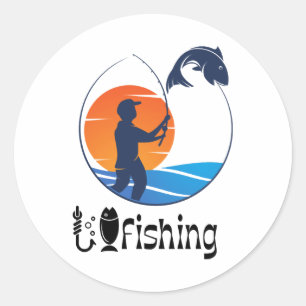 Adesivo campeão de pesca, pescador, pesqueiro