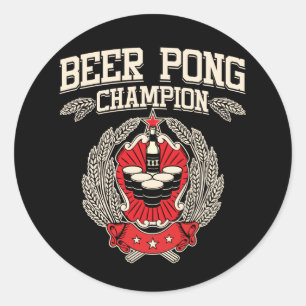 Adesivo Campeão de Pong da cerveja