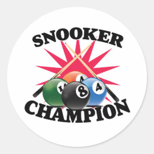 Adesivo Campeão de Snooker