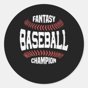 Adesivo Campeão do basebol da fantasia
