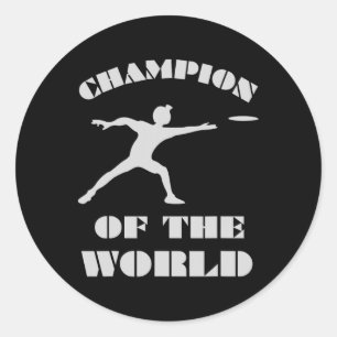 Adesivo Campeão Do Mundo. Golfe de Golfe Disco.