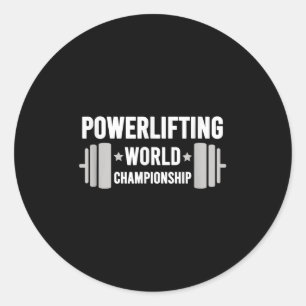Adesivo Campeão Mundial de Levantamento de Peso Motivacion