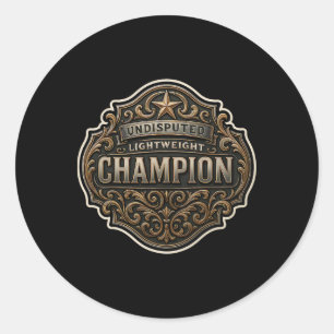 Adesivo Campeão Peso Leve Mma Boxe Kickboxing Champ B
