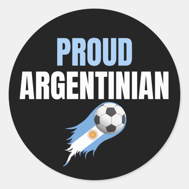 Adesivo Campeões do Mundo Argentina 2022 Orgulhosos (Frente)