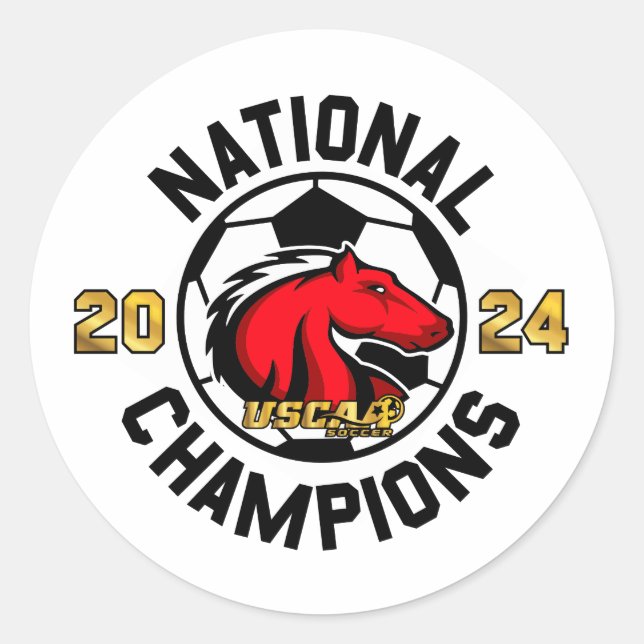 Adesivo Campeões Nacionais 2024 - Sticker (Frente)