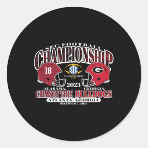 Adesivo Campeonato 2023 Alabama/Georgia Futebol Black