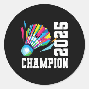 Adesivo Campeonato da Liga Titel Fan Badminton Top Sport V