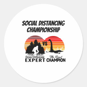 Adesivo Campeonato de Distância Social - Yeti Vs Nessi