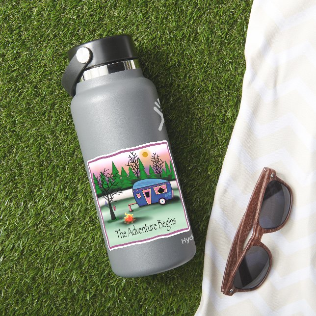 Adesivo Camper Aventura Diversão Tendência Inspirivity Sti (HydroFlask Insitu)